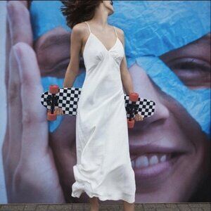 Zara polka dot jacquard dress size S